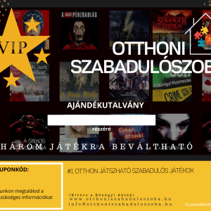 VIP Otthoni csomag – 3 választható játék Ajándékba (360 virtuális játékok is benne foglalva, kivéve a Bűnügyi Akták és 12 nap nyomozás, Game of Squids játék)