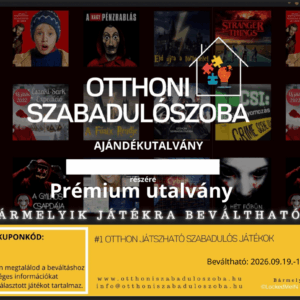 Szabadon Választható játék Ajándékutalvány. Bármelyik játéktípusra beváltható.