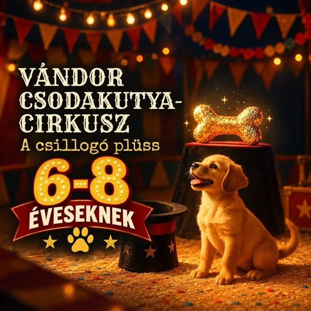 Vándor Csodakutya-Cirkusz – Az eltűnt plüsscsont (6–8 éveseknek) Vándor Csodakutya-Cirkusz – Az eltűnt plüsscsont (6–8 éveseknek)